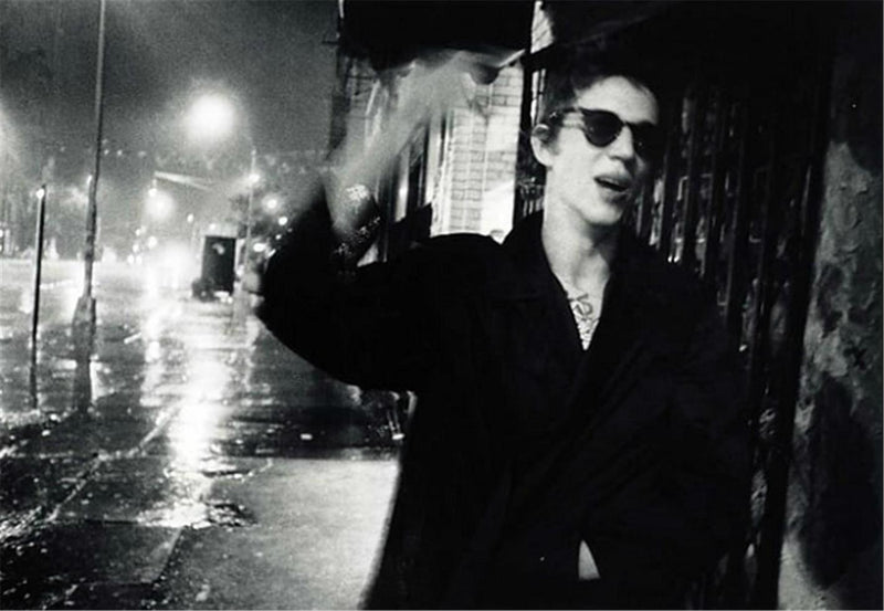 Richard Hell at Bowery Rainstorm, New York City, 1977