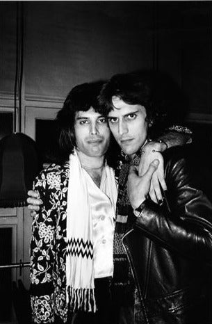 Freddie Mercury and Mick Rock