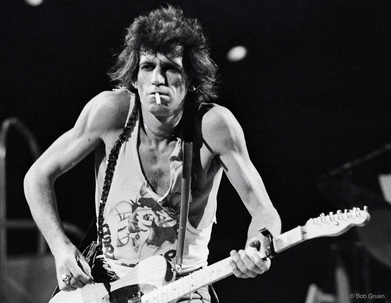 Keith Richards. MSG, NYC. November 12, 1981, photographed by Bob Gruen.