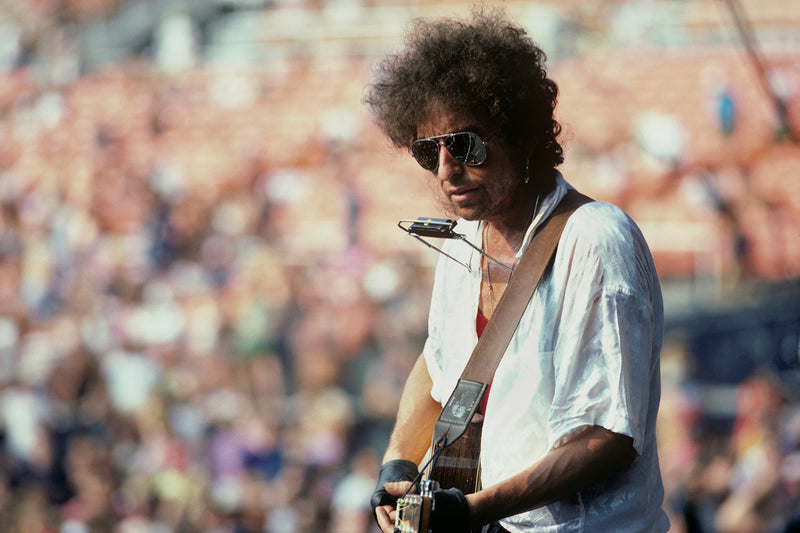 Bob Dylan, RFK Stadium, Washington D.C. by Ebet Roberts, 1986