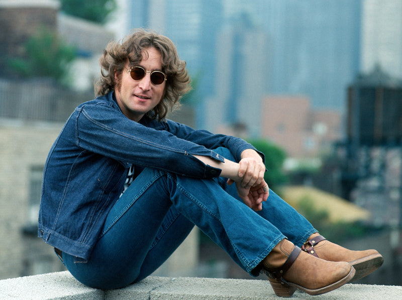 John Lennon. NYC, 1974, photographed by Bob Gruen.