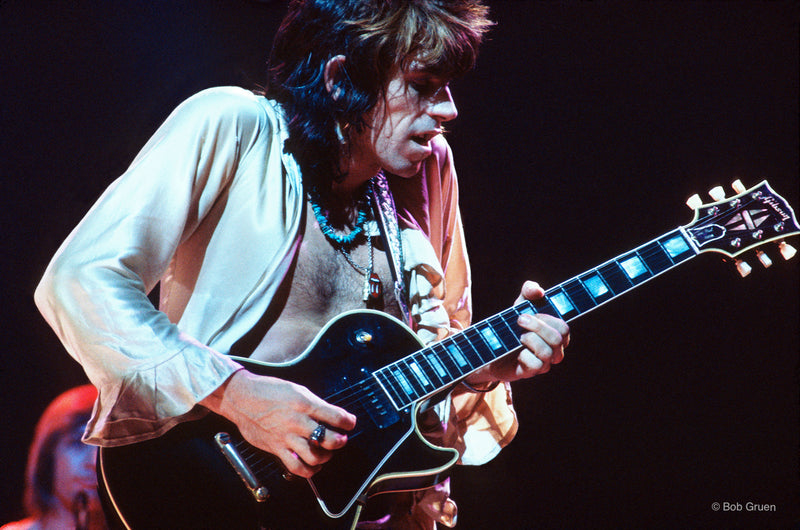 Keith Richards. MSG, NYC. July 24, 1972, photographed by Bob Gruen.