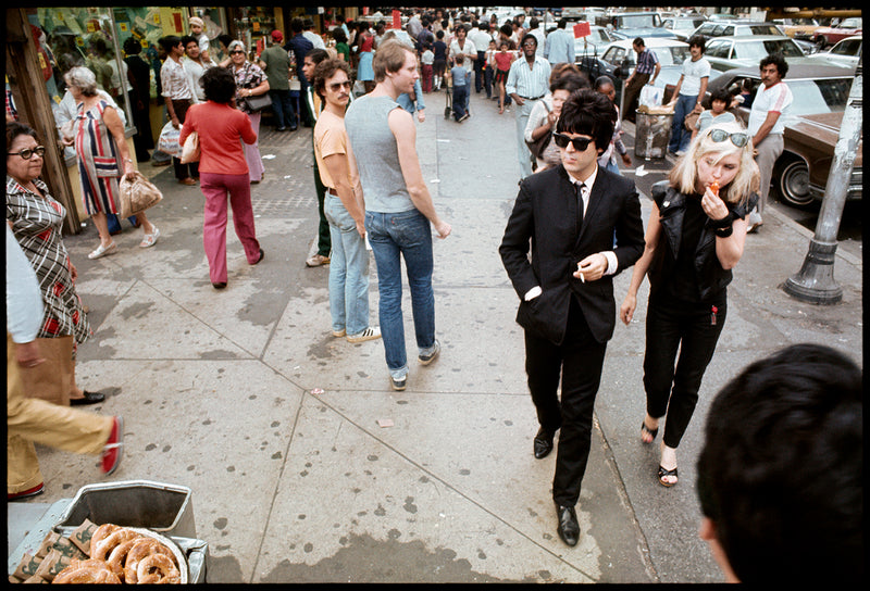 Clem Burke with Debbie Harry, New York City, 1977