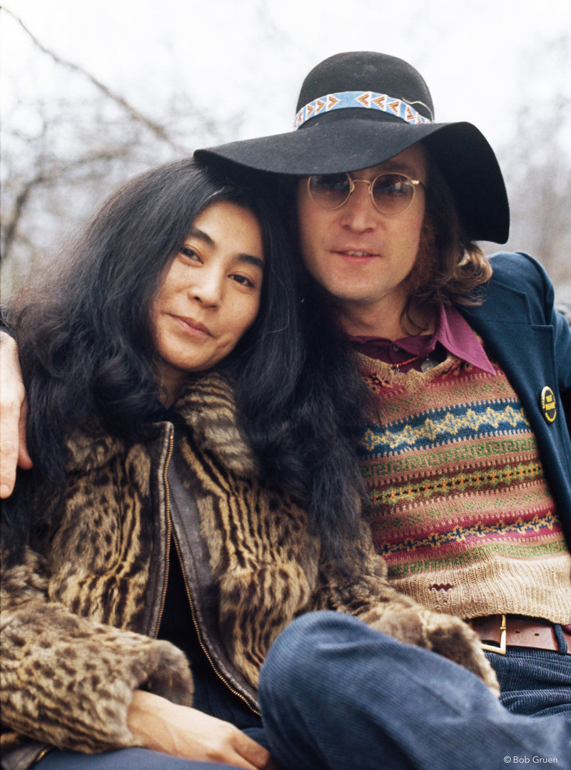 John Lennon & Yoko Ono. NYC, 1973, photographed by Bob Gruen.