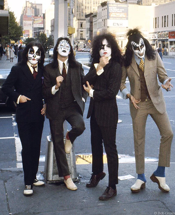 Kiss, NYC. October 26, 1974, photographed by Bob Gruen.