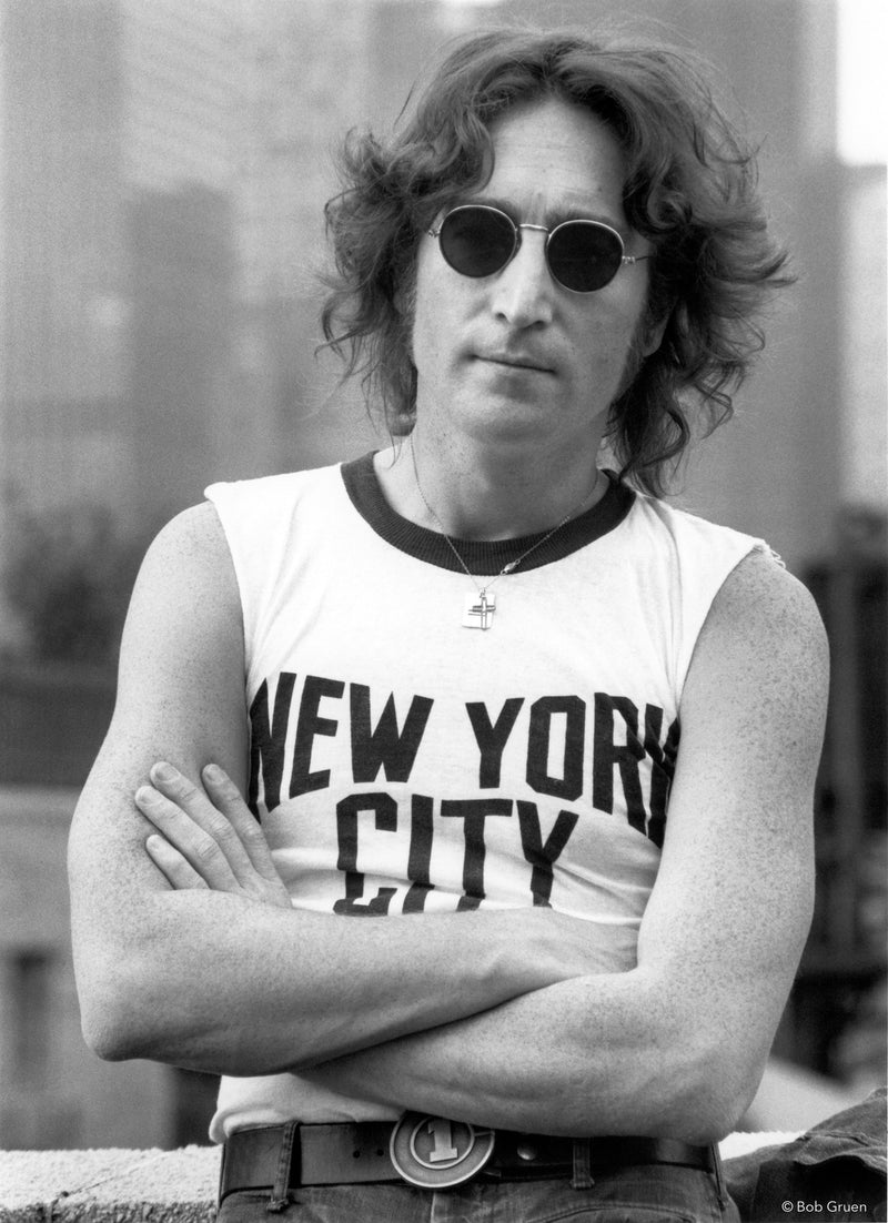 John Lennon. NYC, 1974, photographed by Bob Gruen.