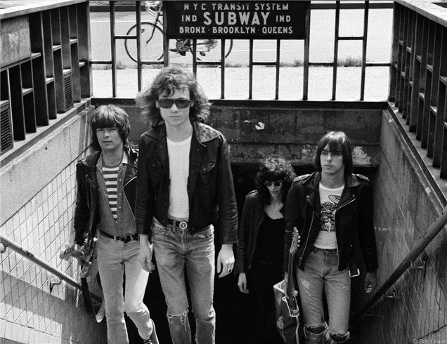 Ramones Emerging from the Subway, New York City, 1975