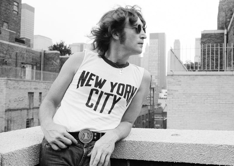John Lennon. NYC, 1974, photographed by Bob Gruen.