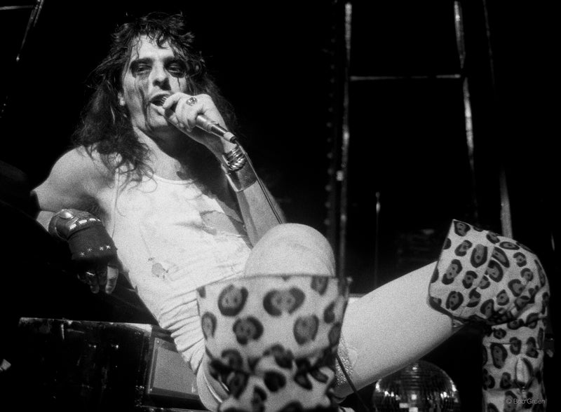 Alice Cooper. MSG, NYC. June 3, 1973, photographed by Bob Gruen.