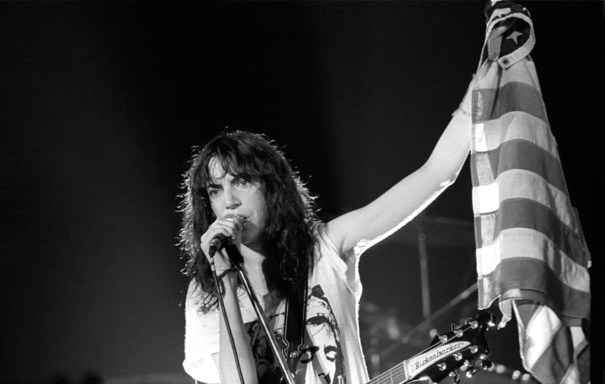 Patti Smith at Bowery, New York City, 1976, photographed by Godlis.