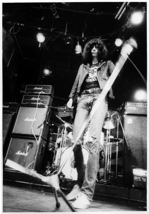 Joey Ramone. CBGB's New York City, 1977