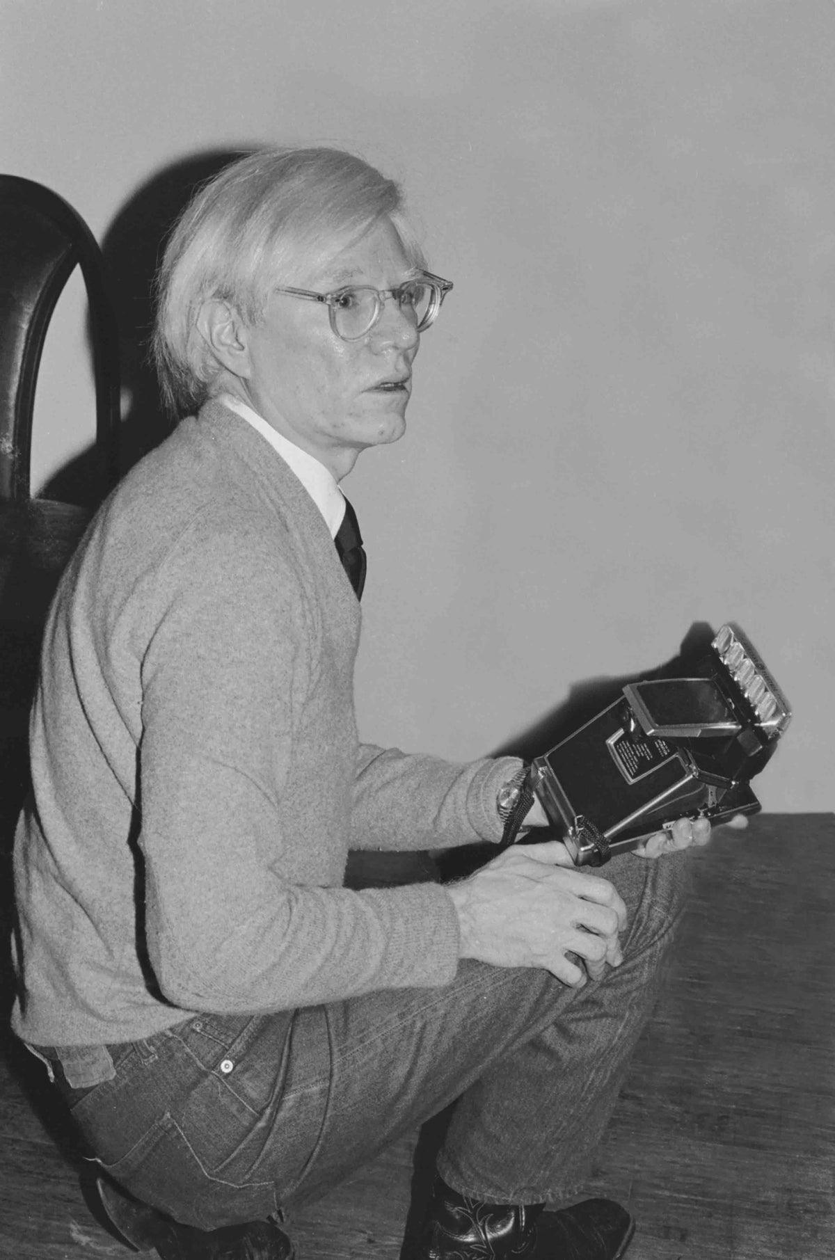 Andy Warhol at the Factory, New York City, 1979