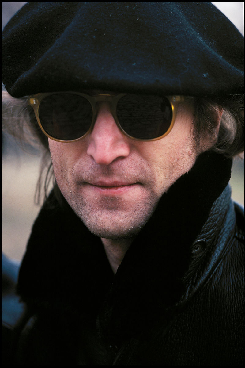 John Lennon, Central Park, NYC, 1980, photographed by Allan Tannenbaum.