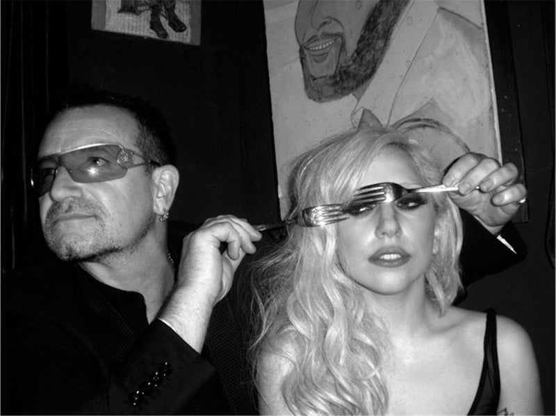 Bono & Lady Gaga, New York City, 2009