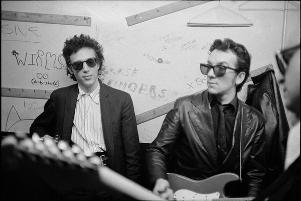 Richard Hell and Elvis Costello. New York, 1978