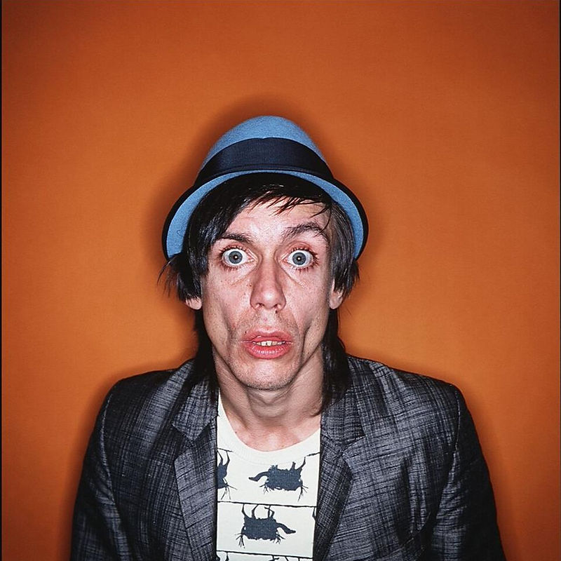 Iggy Pop in the Studio, Ringflash, 1979, photographed by Allan Tannenbaum.
