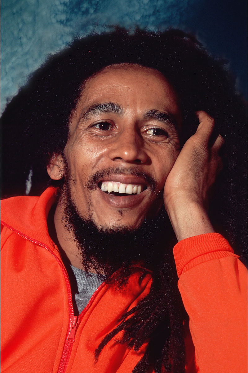 Bob Marley, NYC, 1979, photographed by Allan Tannenbaum.