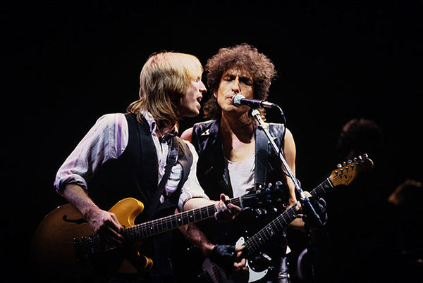 Bob Dylan and Tom Petty. New Jersey, 1986