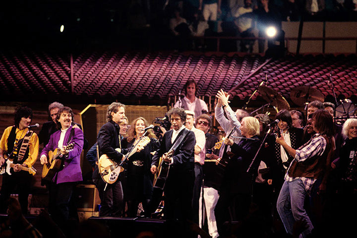 The finale of the Bob Dylan 30th Anniversary tribute concert. NYC, 1992