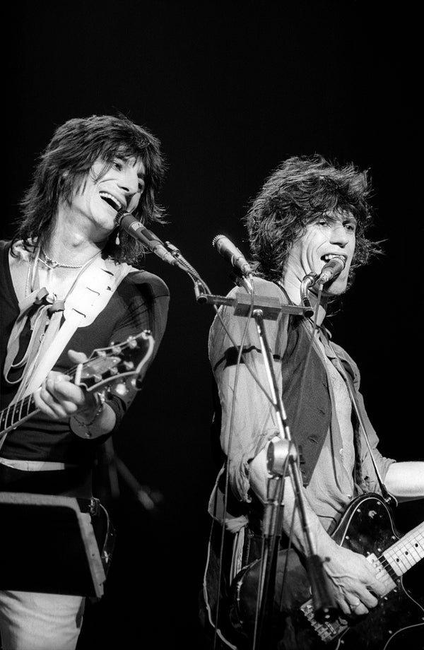 Ron Wood and Keith Richards, The New Barbarians by Ebet Roberts, 1979