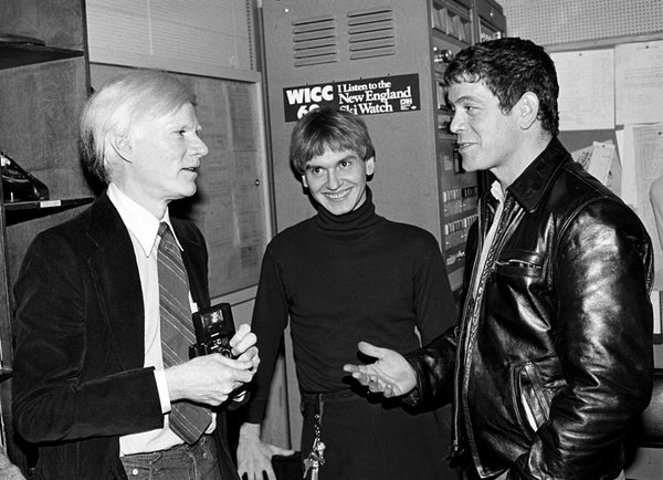 Andy Warhol, Walter Stedding, and Lou Reed by Ebet Roberts, 1979