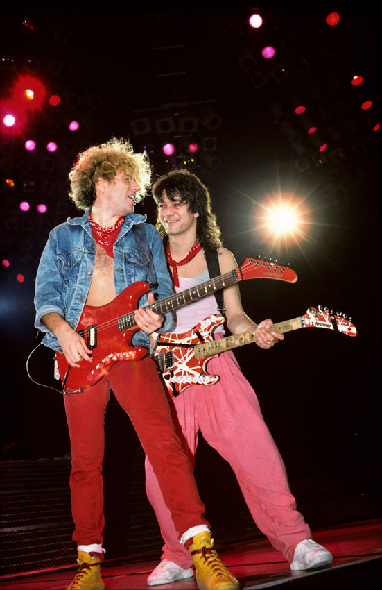 Sammy Hagar and Eddie Van Halen by Ebet Robert, 1986