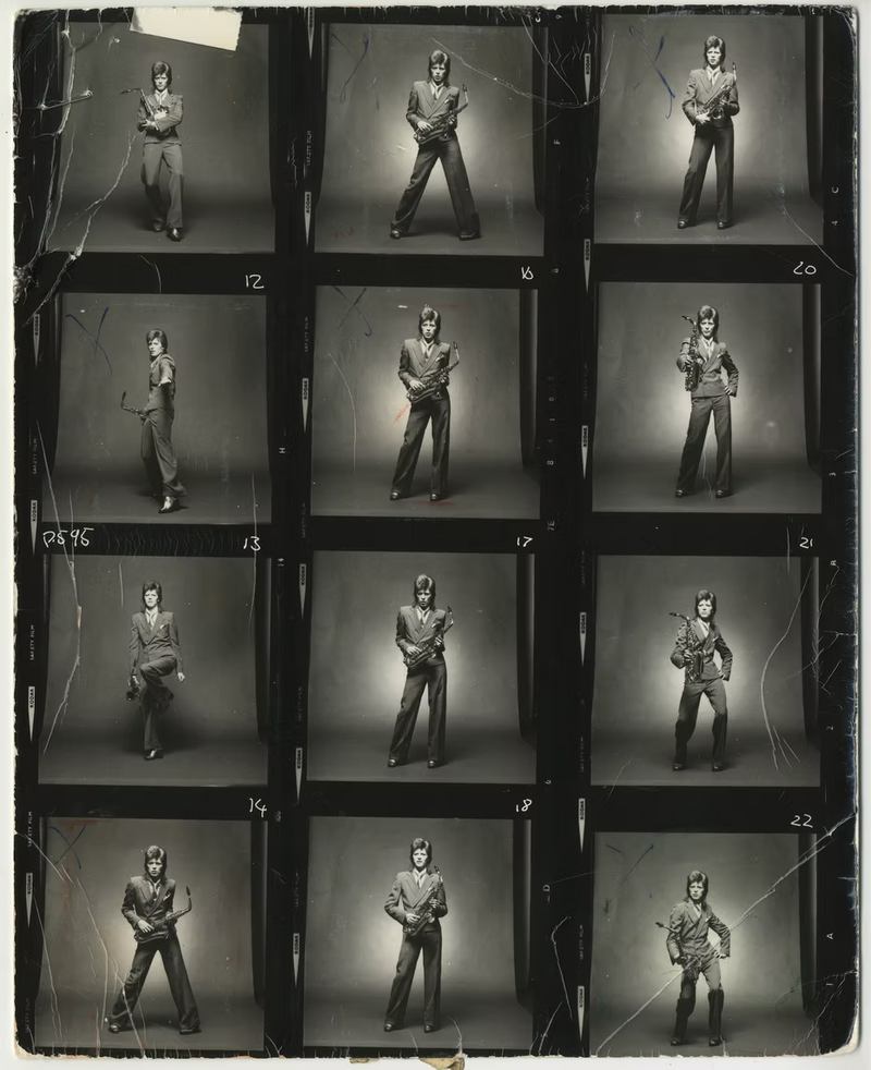 David Bowie, Sax Series, Pin-Ups Photo Session, 1973