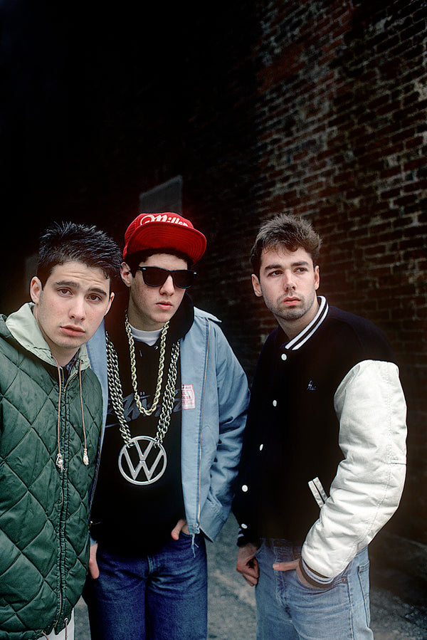 The Beastie Boys photographed in Worcester, Massachusetts on April 9, 1987.