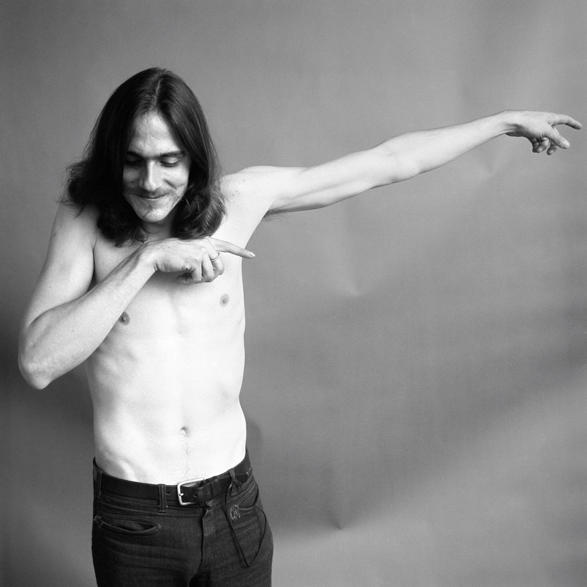 James Taylor with His Arm out, 1969
