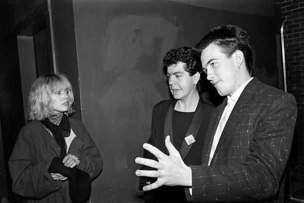 Debbie Harry, Simon Gallup, and Robert Smith by Ebet Roberts, 1980
