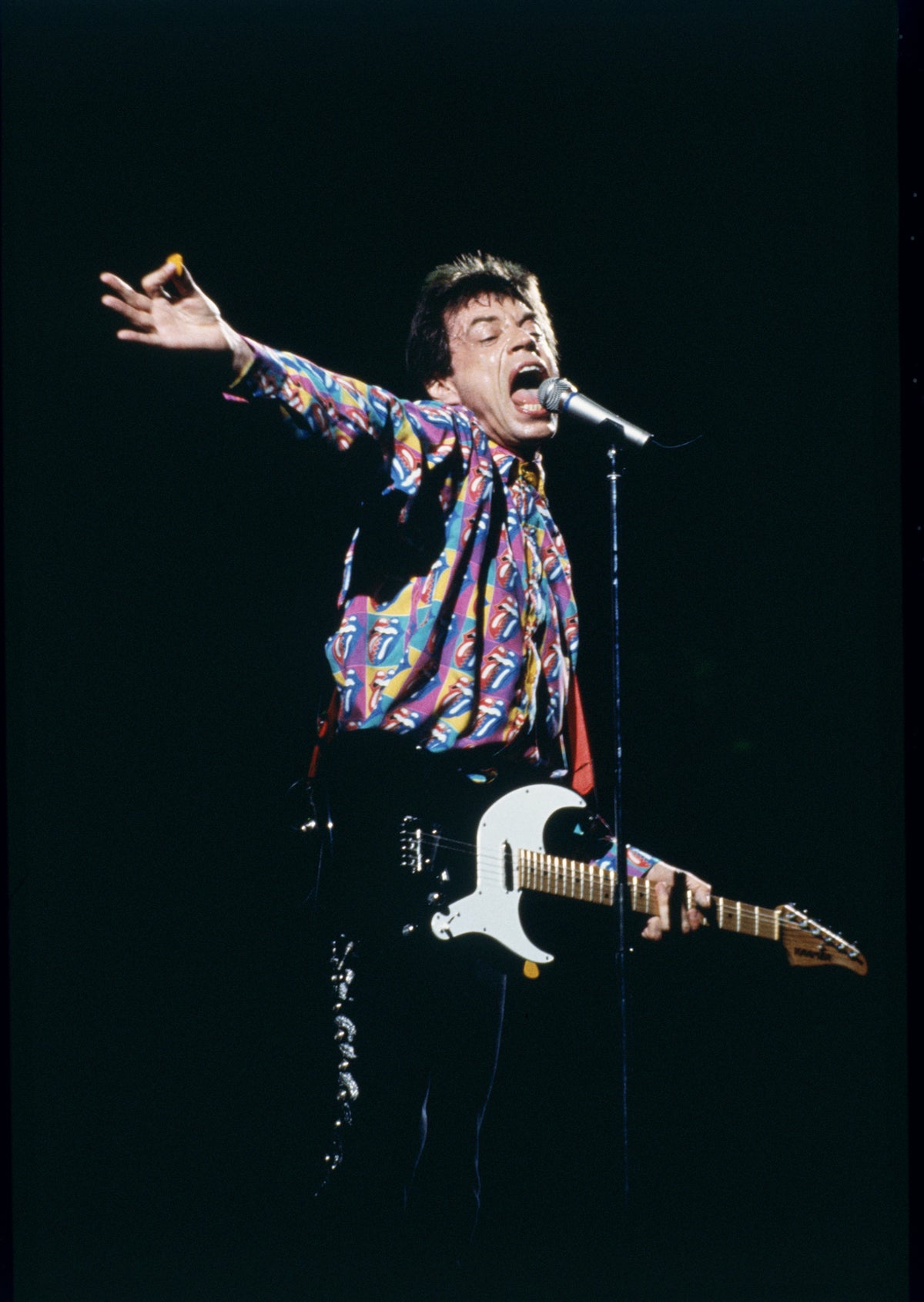 Mick Jagger, Steel Wheels tour, 1989