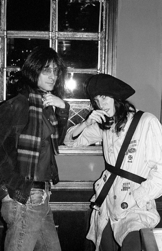 Lenny Kaye & Patti Smith by Ebet Roberts, 1977