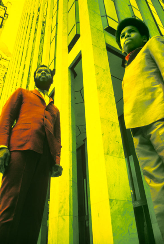 Ornette Coleman and his son. New York City, 1969