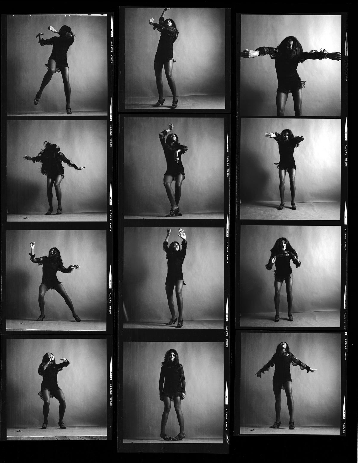 Tina Turner - contact sheet, 1969