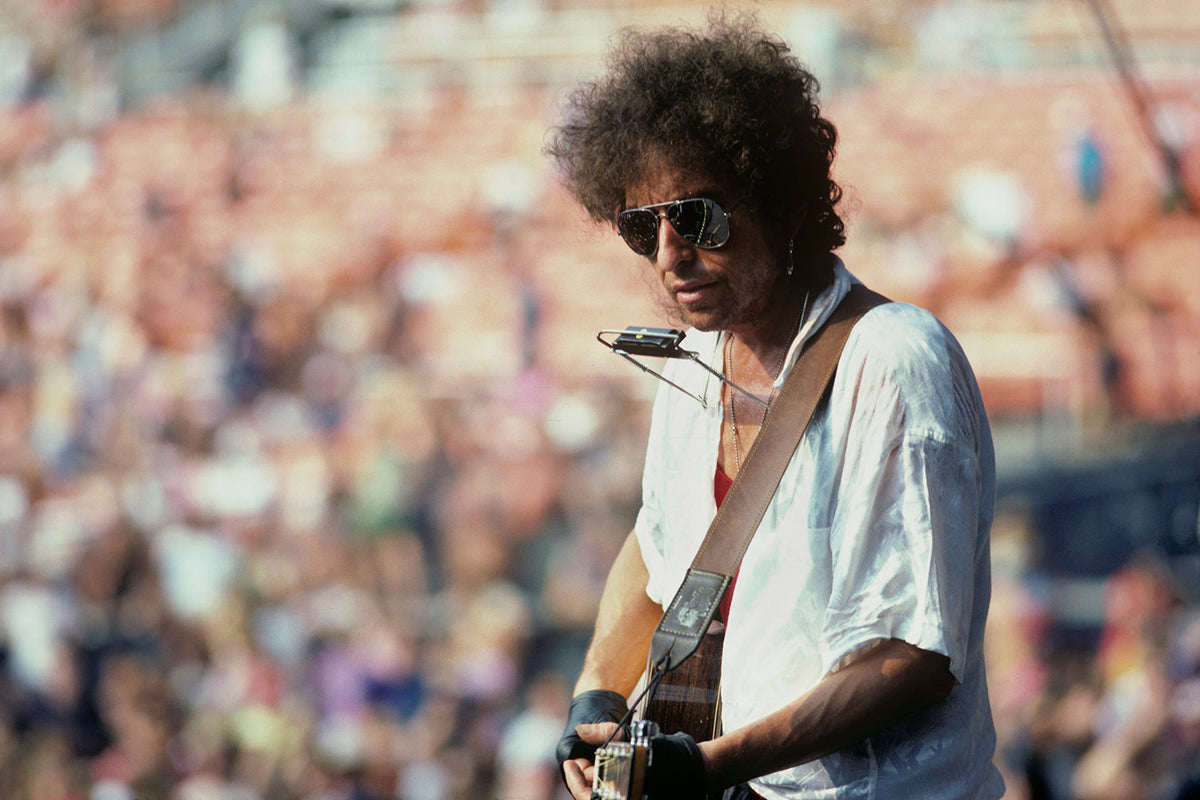 Bob Dylan, RFK Stadium, Washington D.C. by Ebet Roberts, 1986