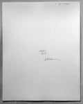 Verso of vintage gelatin silver print of Bob Dylan in studio, New York, 1964 — unique print signed in pencil on the verso by Daniel Kramer.