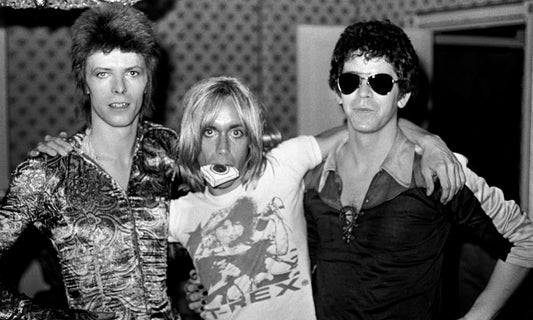 David Bowie, Iggy Pop and Lou Reed. London, 1972