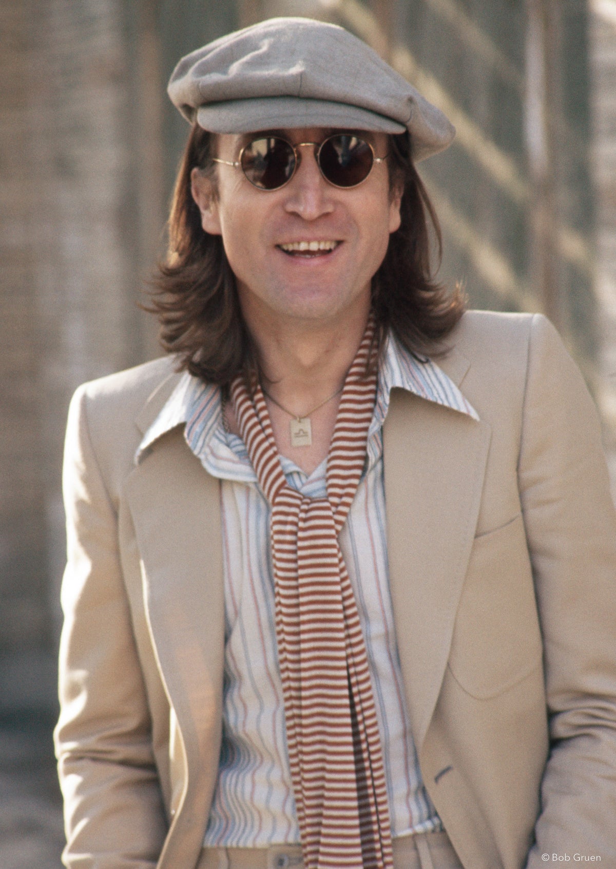 John Lennon. Untermyer Park, Yonkers, NY, 1975, photographed by Bob Gruen.