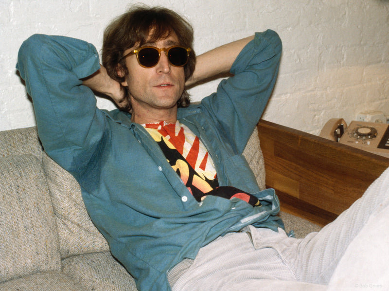 John Lennon. Hit Factory, New York City, 1980, photographed by Bob Gruen.