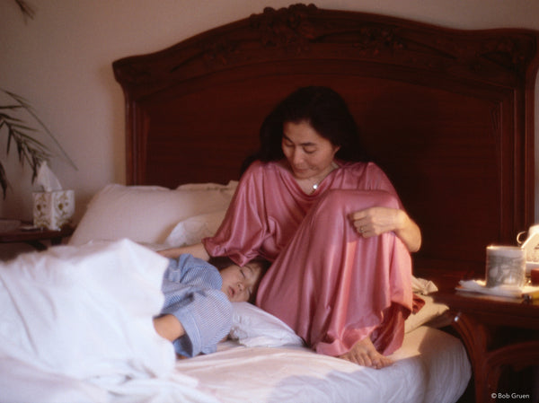 Yoko Ono and Sean Lennon. Dakota Building, NYC, 1981