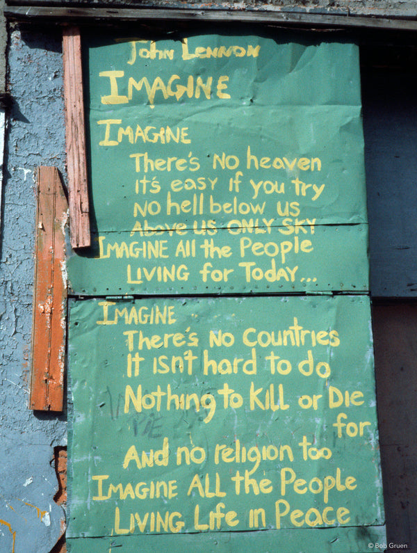 John Lennon graffiti. East 11th Street, NYC, 1981