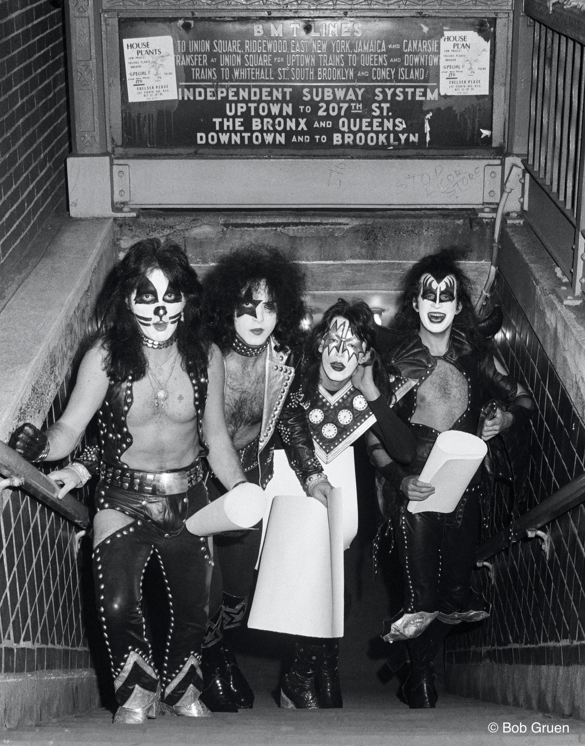 Kiss. NYC. October 26, 1974, photographed by Bob Gruen.