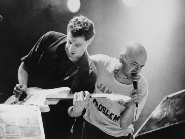 Luca Prodan y Ricardo Mollo. Cordoba, Argentina, 1987