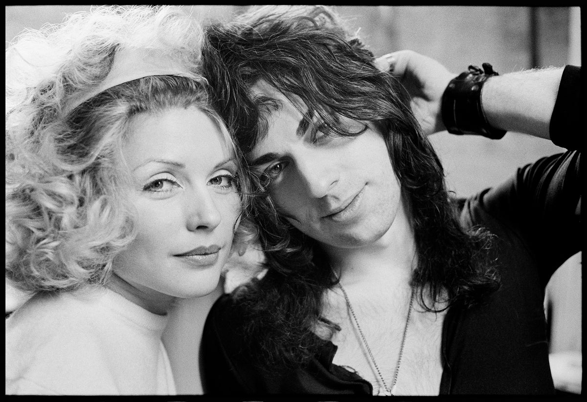 Debbie Harry black and white portrait photographed in New York City, 1977