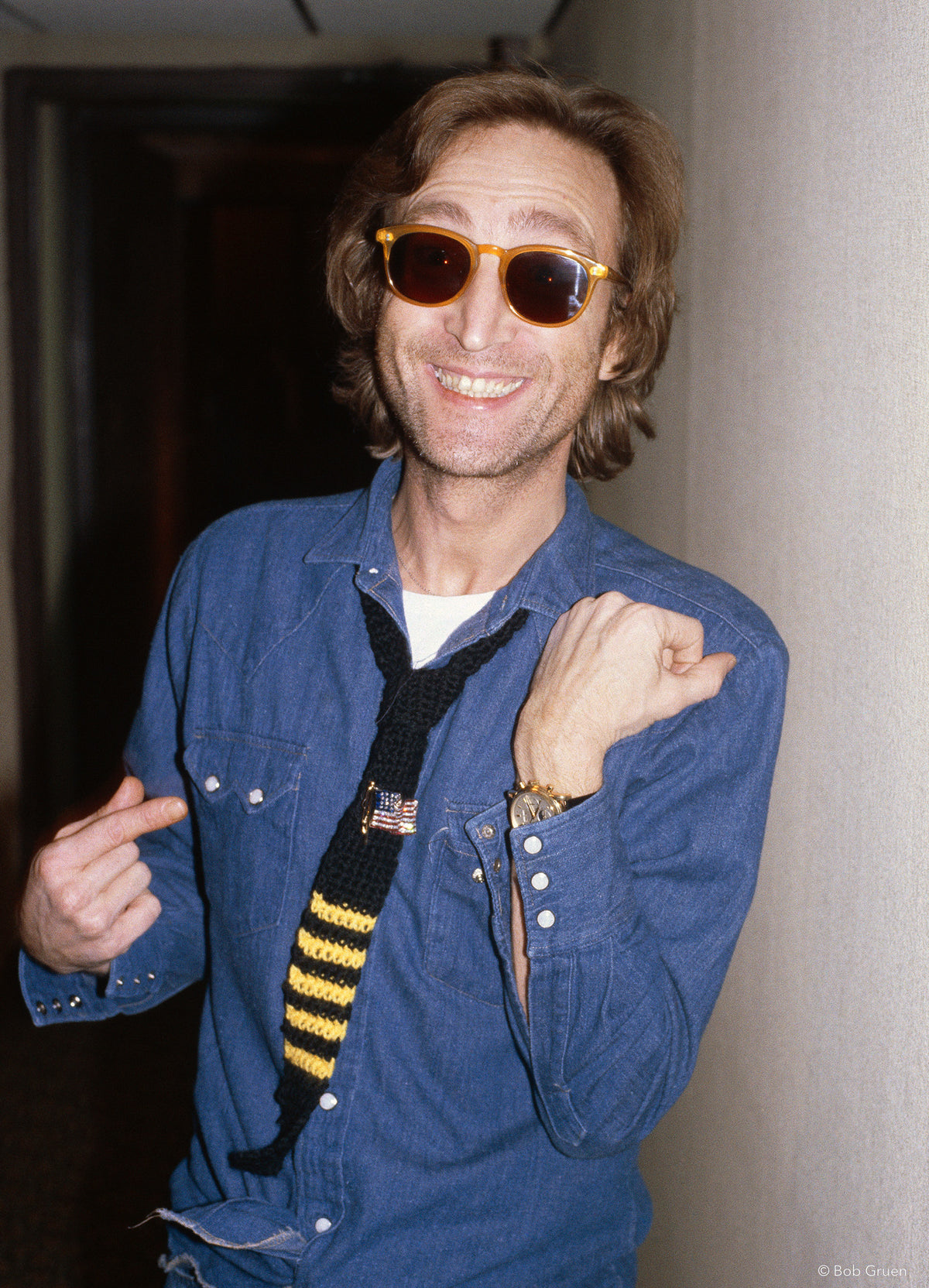 John Lennon. NYC, 1980, photographed by Bob Gruen.