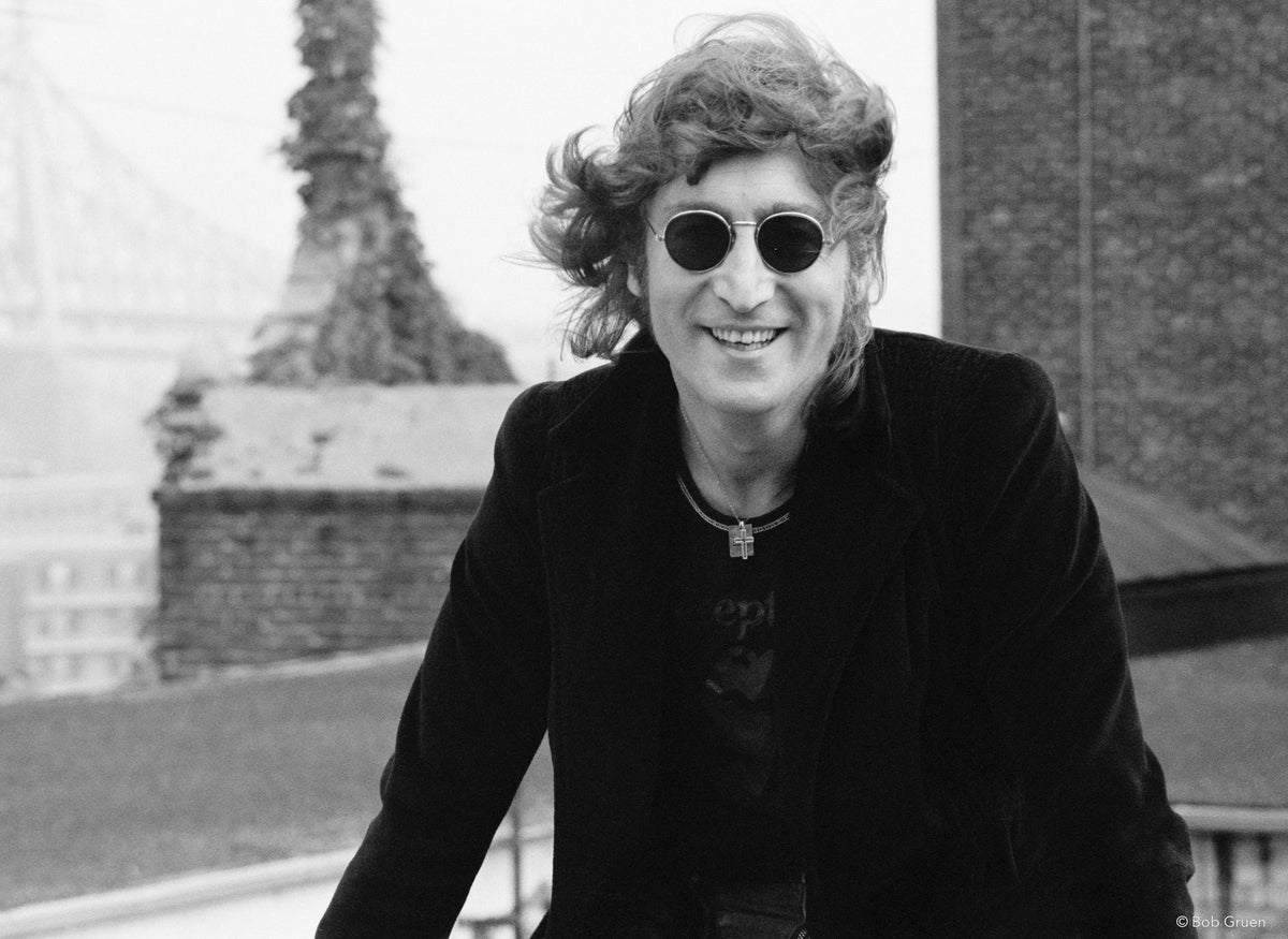 John Lennon. NYC, 1974, photographed by Bob Gruen.