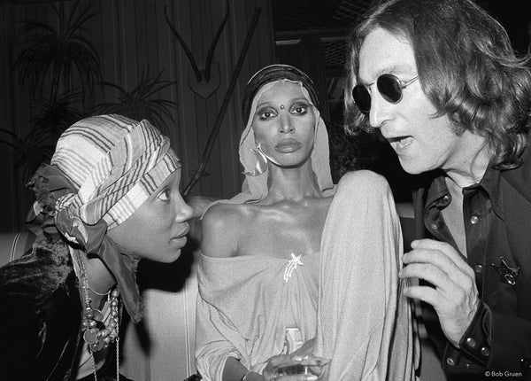 Donyale Luna and John Lennon. Hippopotamus Club, NYC, 1974