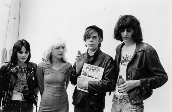 Joan Jett, Debbie Harry, David Johansen and Joey Ramone. NYC, 1977