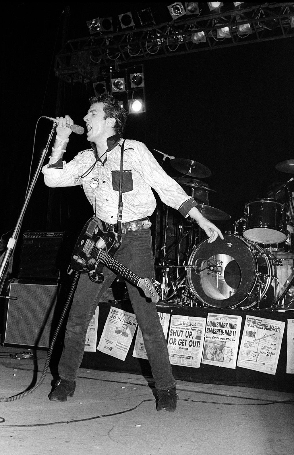Joe Strummer, The Clash by Ebet Roberts, 1979