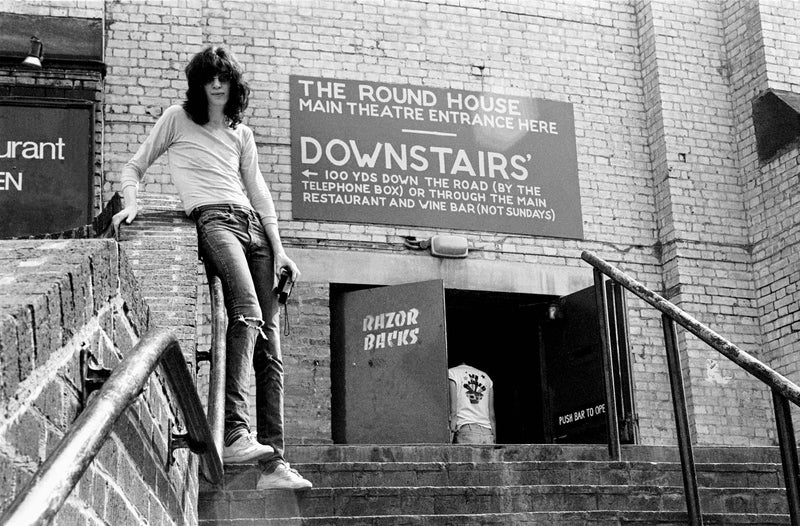 Joey Ramone, photographed by Danny Fields, London, 1976